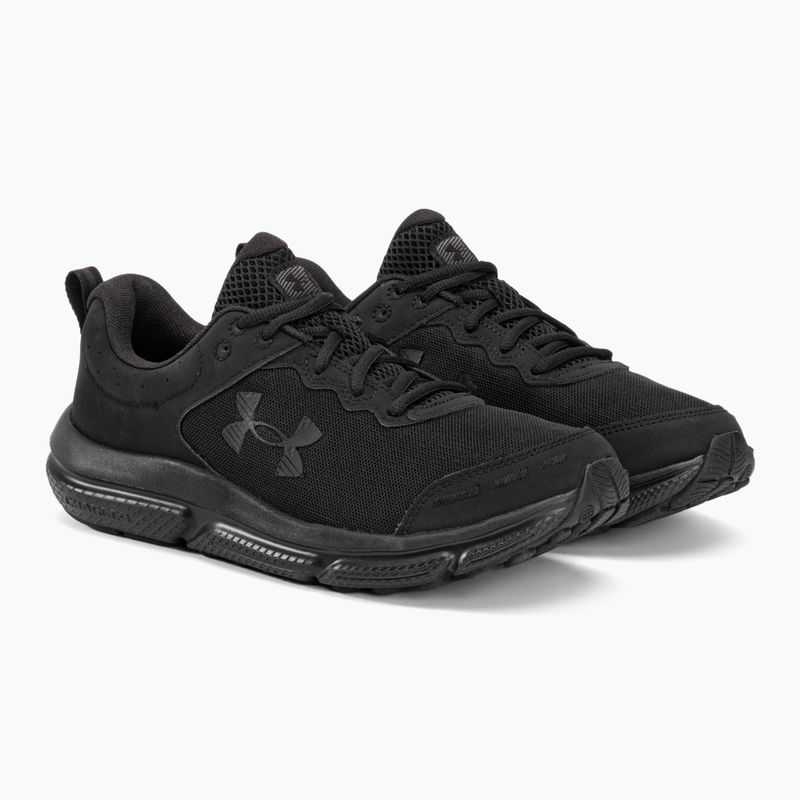 Buty do biegania męskie Under Armour Charged Assert 10 black/black/black 4