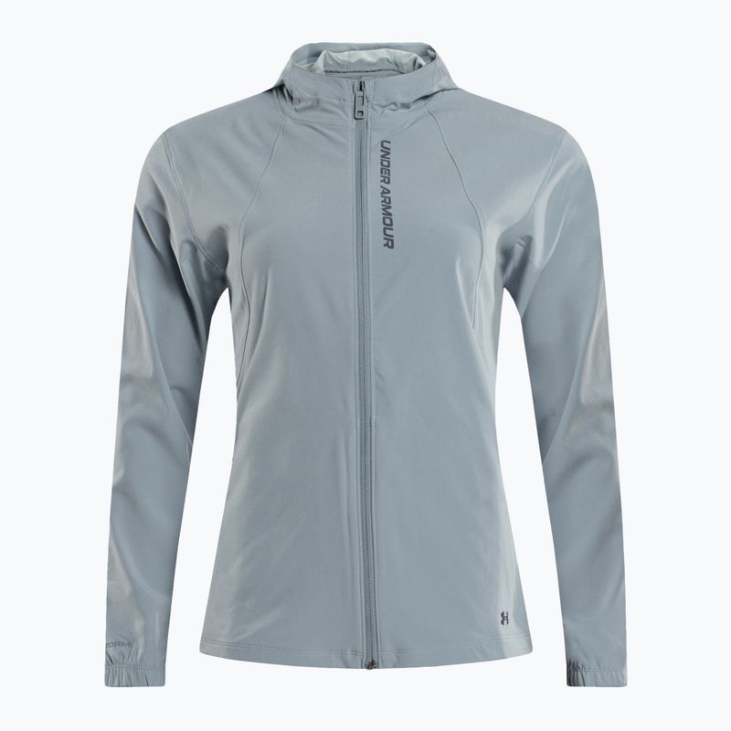 Kurtka do biegania damska Under Armour Outrun The Storm harbor blue/harbor blue/reflective