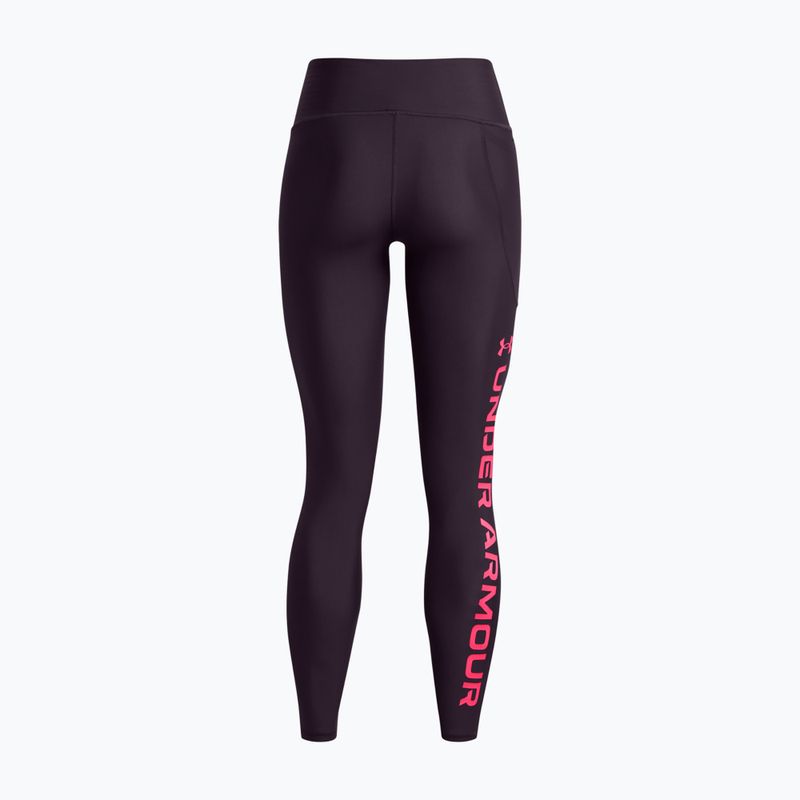 Legginsy damskie Under Armour Armour Branded tux purple/pink shock 2