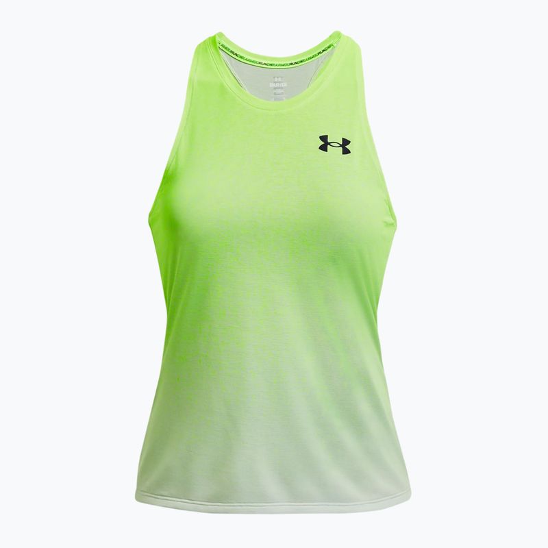Koszulka do biegania damska Under Armour Rush Cicada Singlet lime surge/halo gray/black 5