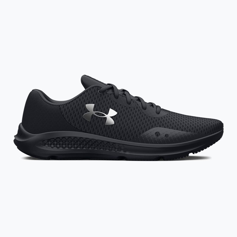 Buty do biegania damskie Under Armour Charged Pursuit 3 black/black/metallic silver 8