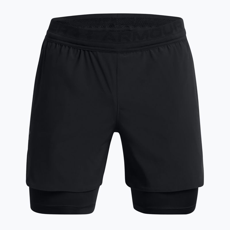 Spodenki męskie Under Armour Peak Woven 2in1 black/black 6