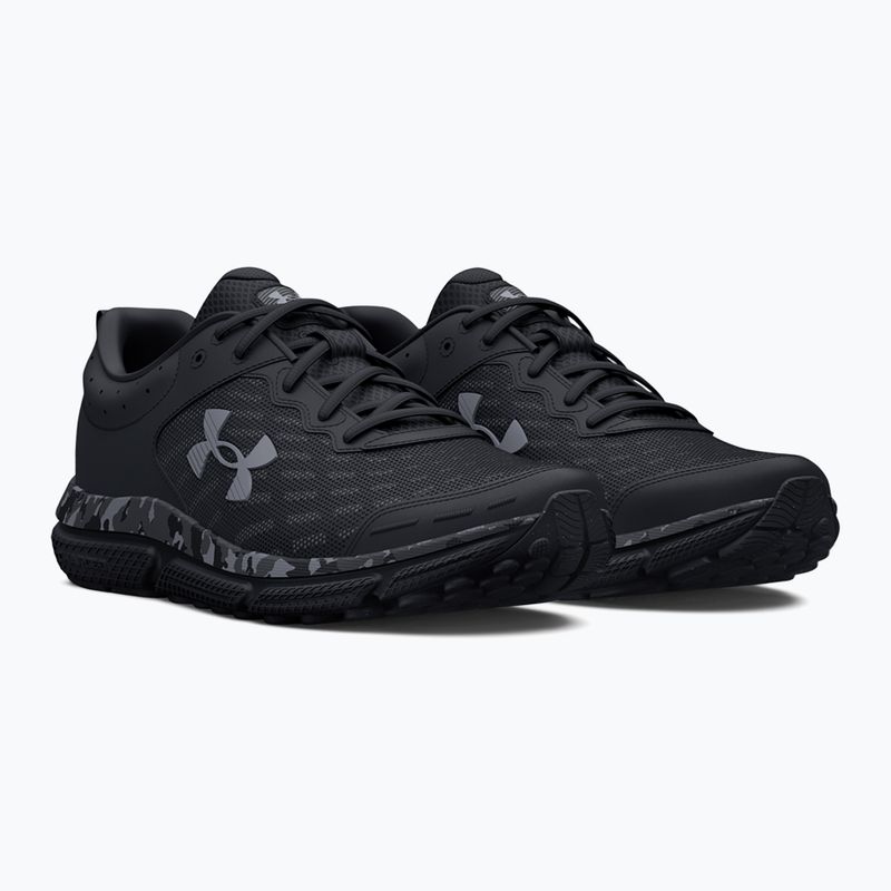 Buty do biegania męskie Under Armour Charged Assert 10 Camo black/black/pitch gray 3