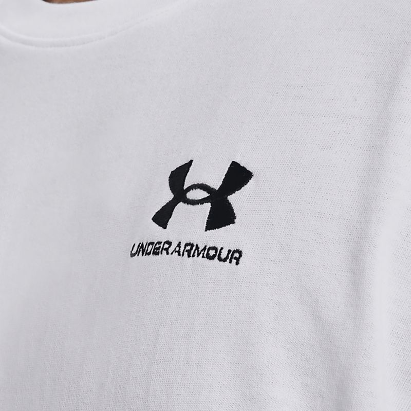 Koszulka męska Under Armour Logo Emb Heavyweight white/black 4