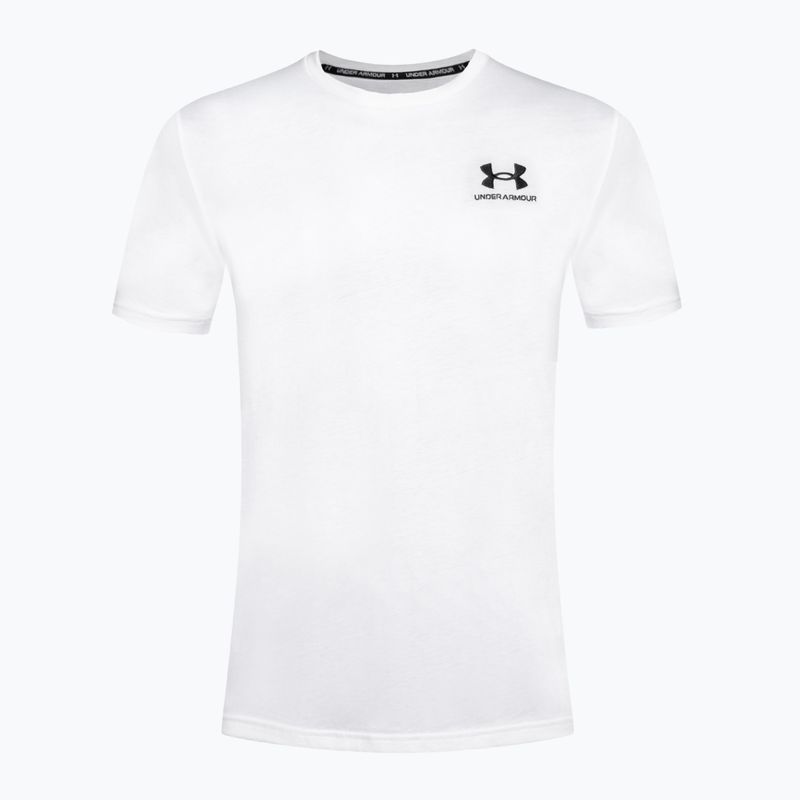 Koszulka męska Under Armour Logo Emb Heavyweight white/black 5