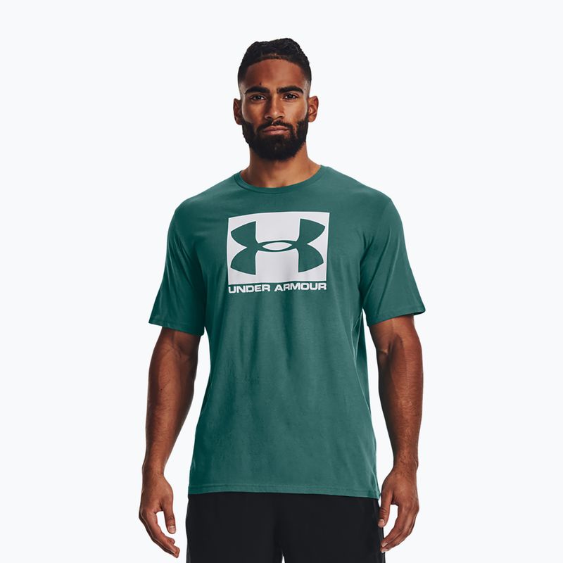 Koszulka męska Under Armour Boxed Sportstyle coastal teal/white