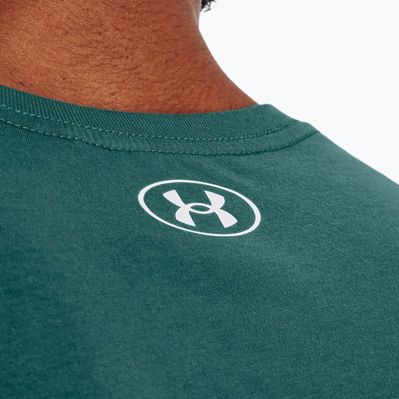 Koszulka męska Under Armour Boxed Sportstyle coastal teal/white 3