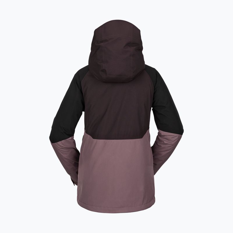 Kurtka snowboardowa damska Volcom Aris Ins Gore black plum 8