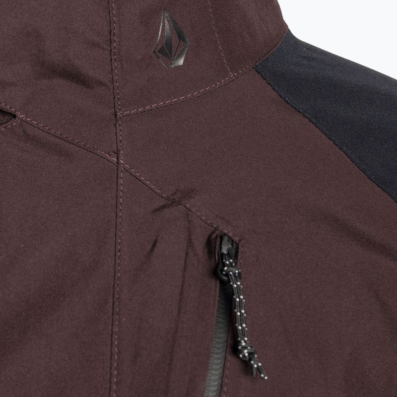 Kurtka snowboardowa damska Volcom Aris Ins Gore black plum 3