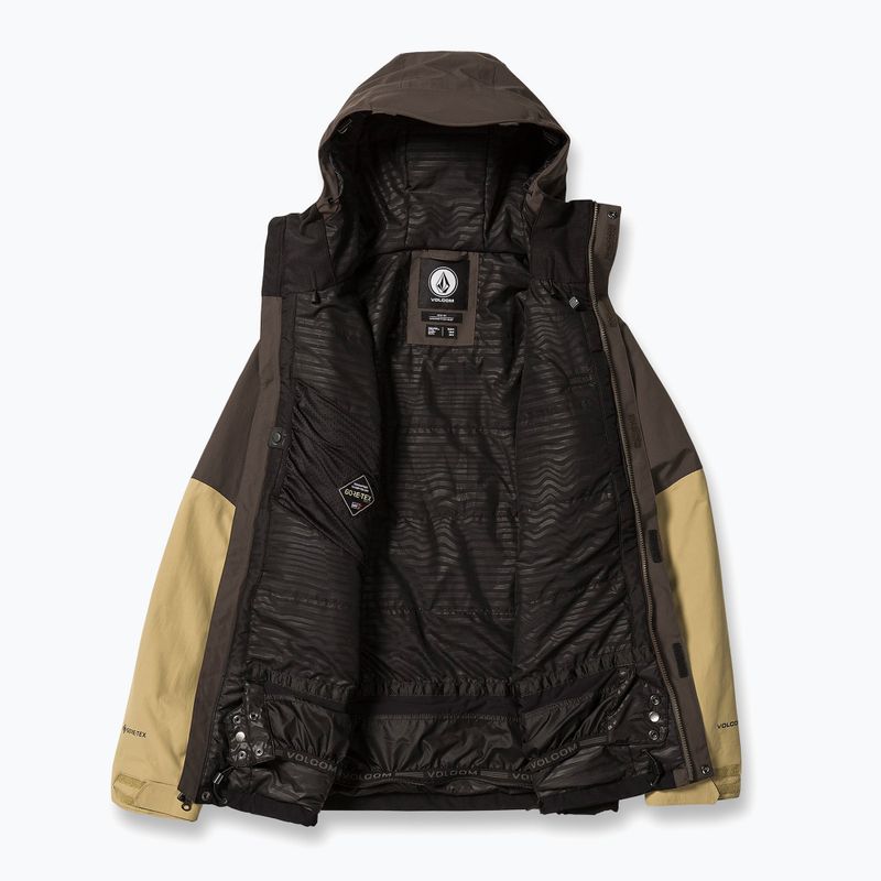 Kurtka snowboardowa męska Volcom L Ins Gore-Tex brown 3