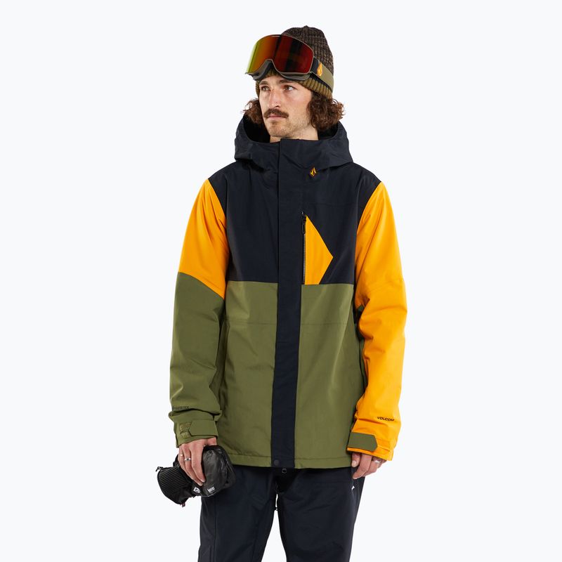 Kurtka snowboardowa męska Volcom L Ins Gore-Tex gold