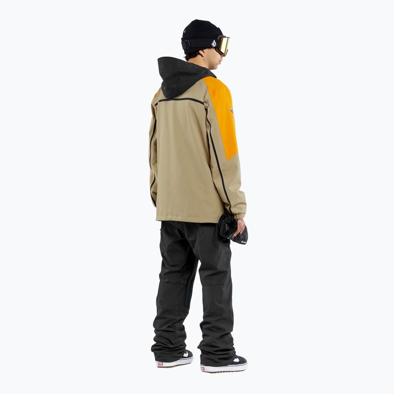 Kurtka snowboardowa męska Volcom Brighton Pullover gold 2