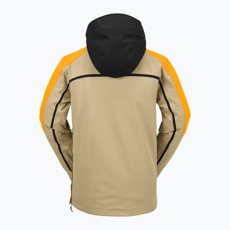 Kurtka snowboardowa męska Volcom Brighton Pullover gold 9