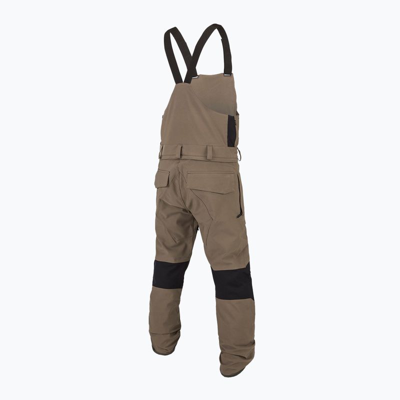 Spodnie snowboardowe męskie Volcom Roan Bib Overall teak 2