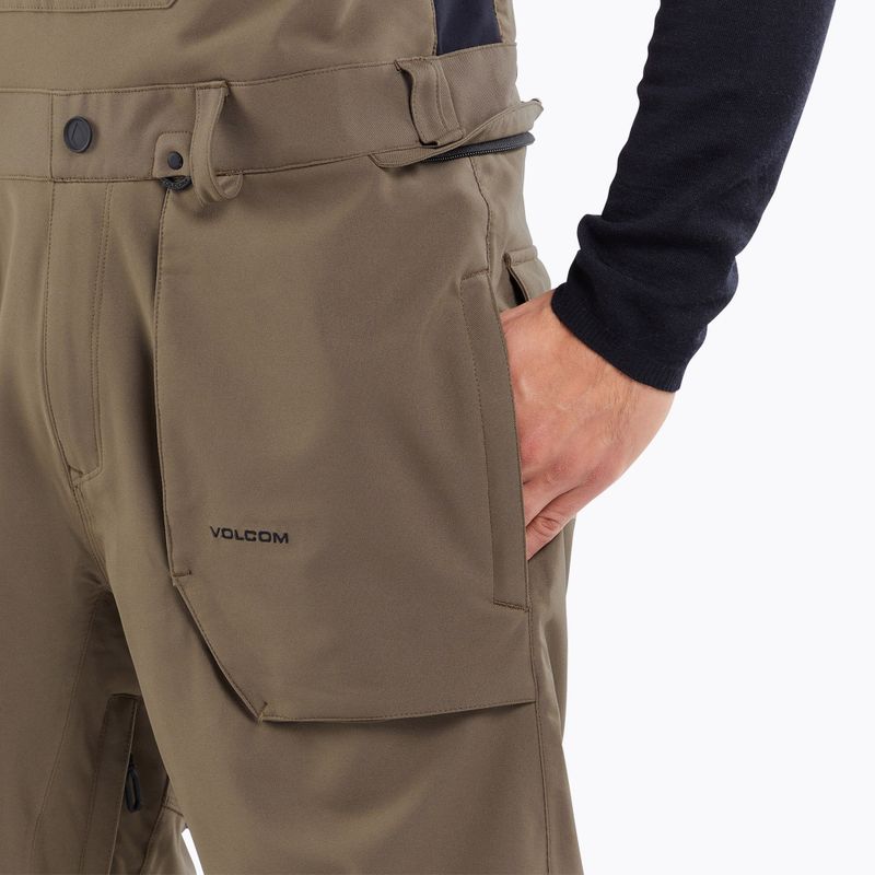 Spodnie snowboardowe męskie Volcom Roan Bib Overall teak 6