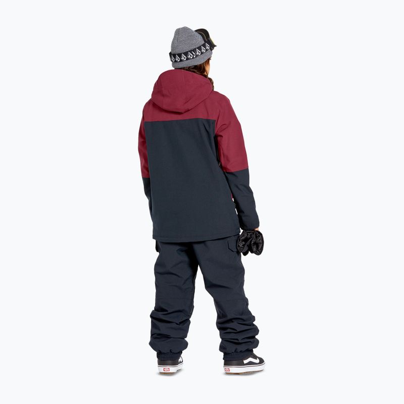 Kurtka snowboardowa damska Volcom Shelter 3D Stretch burgundy 3