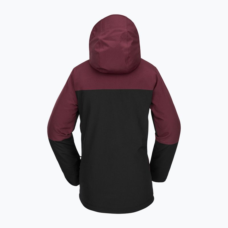 Kurtka snowboardowa damska Volcom Shelter 3D Stretch burgundy 9