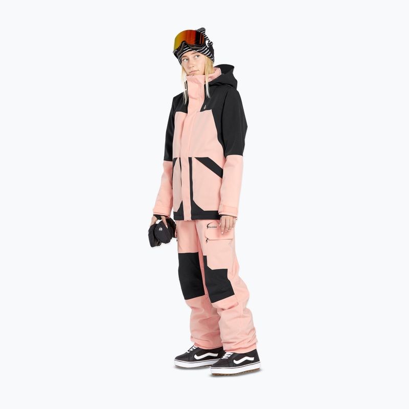 Kurtka snowboardowa damska Volcom Shelter 3D Stretch coral haze 2