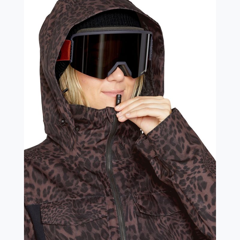 Kombinezon snowboardowy damski Volcom Shiloh Snow leopard 5