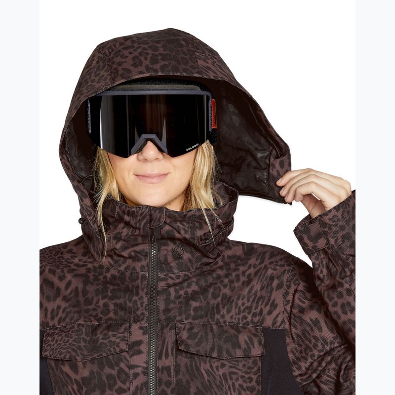Kombinezon snowboardowy damski Volcom Shiloh Snow leopard 6