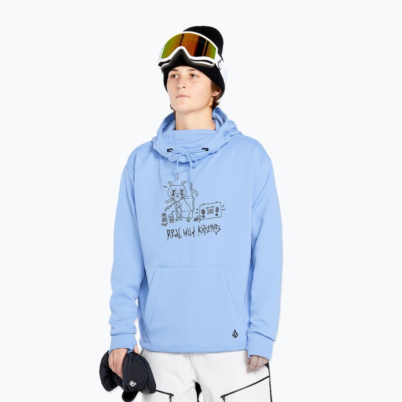 Bluza snowboardowa damska Volcom Riding Hydro P/O crystal blue