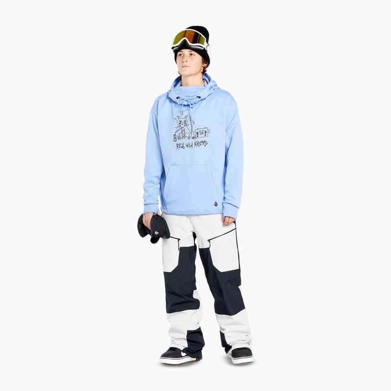 Bluza snowboardowa damska Volcom Riding Hydro P/O crystal blue 2