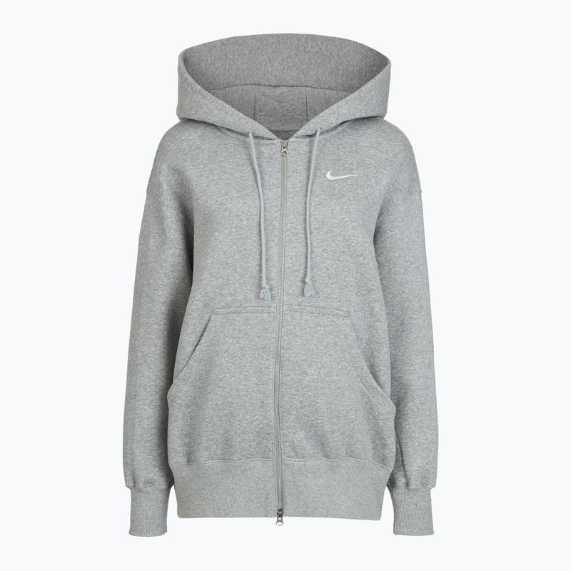 Bluza damska Nike Sportswear Phoenix Fleece dark grey heather/sail 10