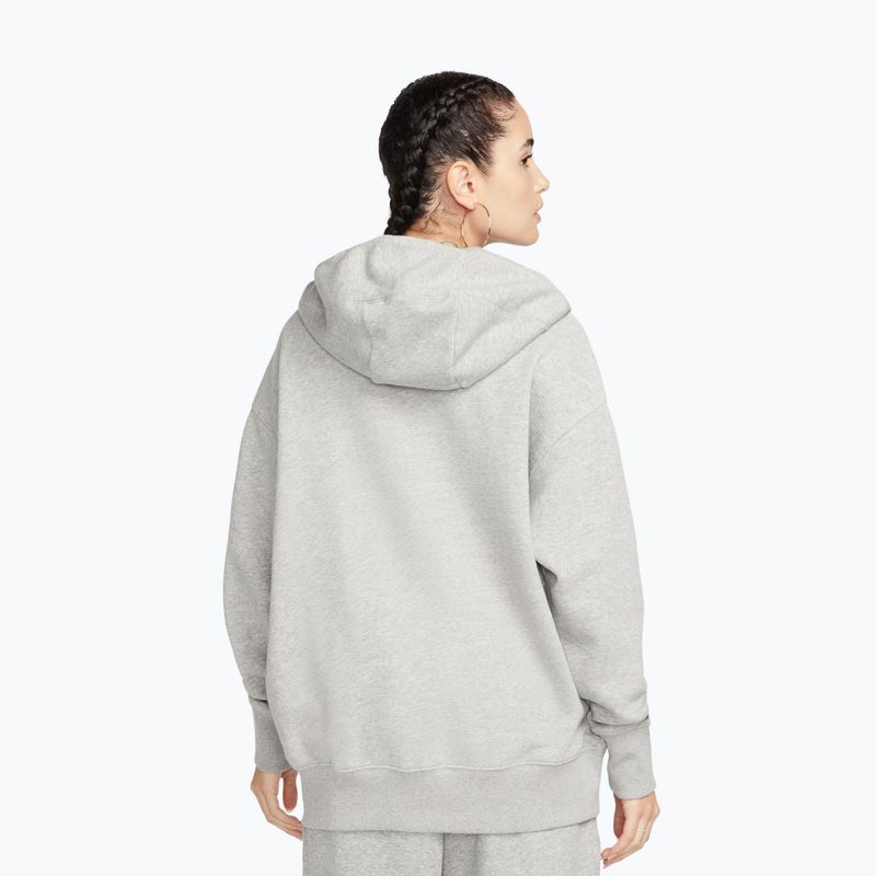 Bluza damska Nike Sportswear Phoenix Fleece dark grey heather/sail 3
