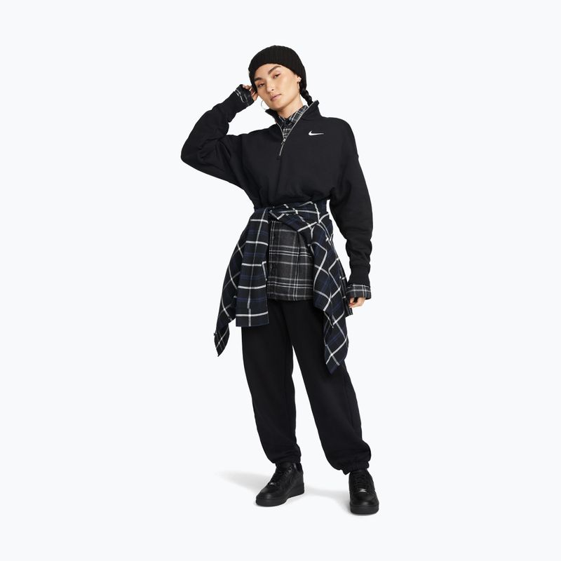 Bluza damska Nike Sportswear Phoenix Fleece 1/2 Zip Cropped black/sail 2