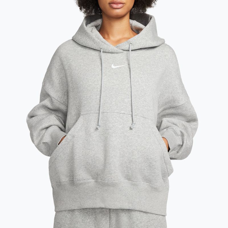 Bluza damska Nike Sportswear Phoenix Fleece Oversized dark grey heather/sail 4
