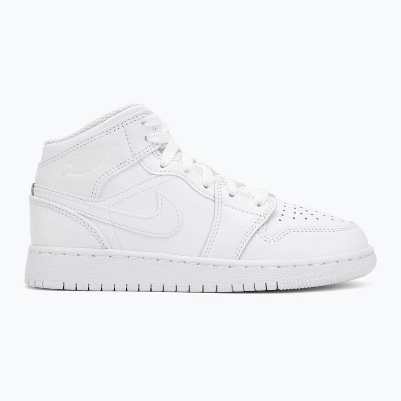 Buty  Jordan 1 Mid white/white/white 2