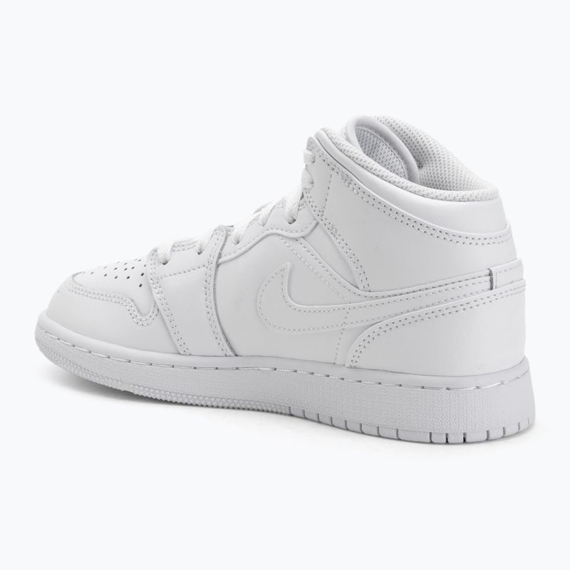 Buty Nike Jordan 1 Mid white/white/white 3