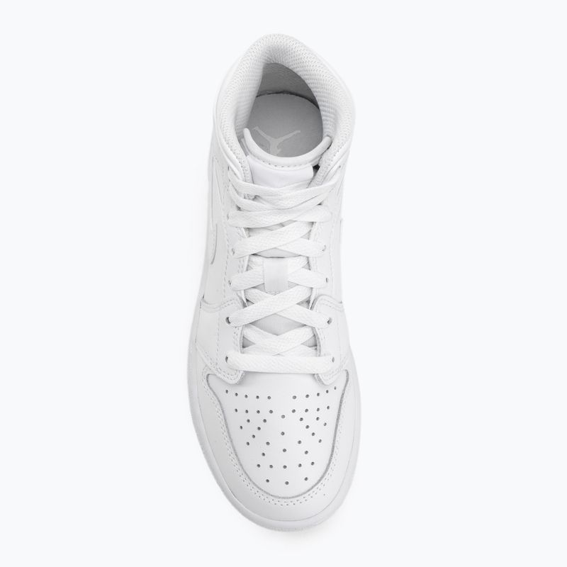 Buty  Jordan 1 Mid white/white/white 5