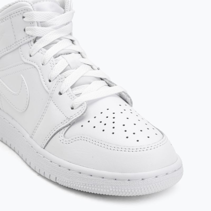 Buty  Jordan 1 Mid white/white/white 7