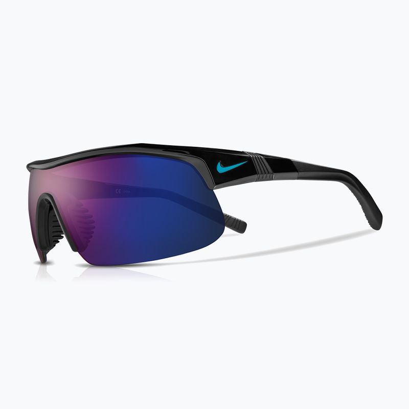 Okulary przeciwsłoneczne Nike Show X1 black/blue mirror
