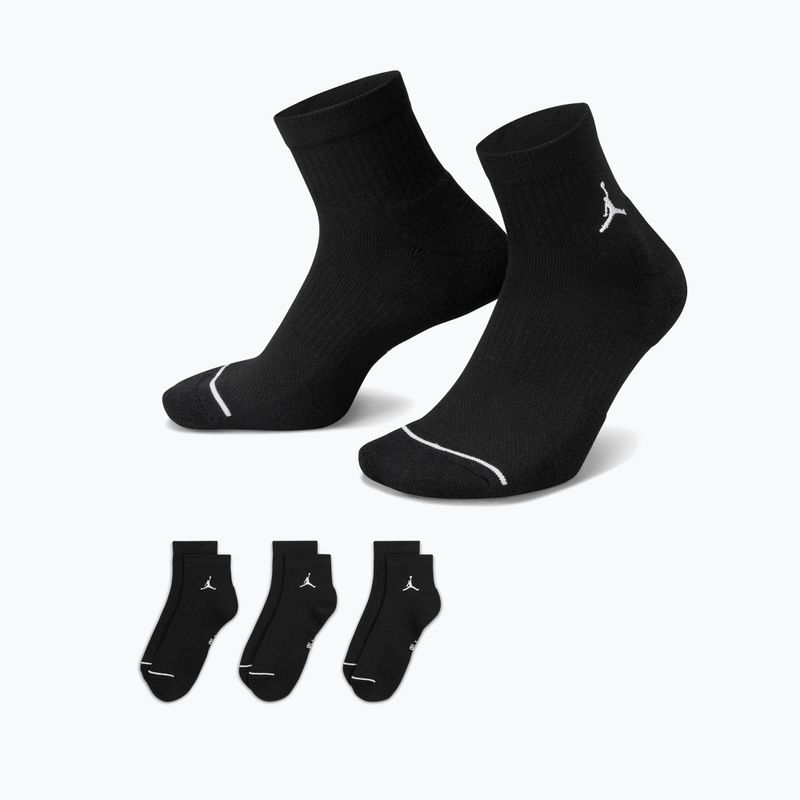 Skarpety Nike Jordan Everyday Ankle 3 pary black/white 3
