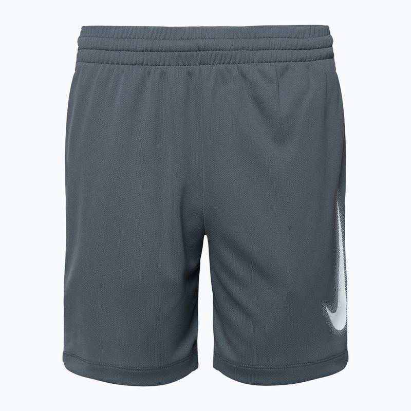 Spodenki dziecięce Nike Dri-Fit Multi smoke grey/white/white