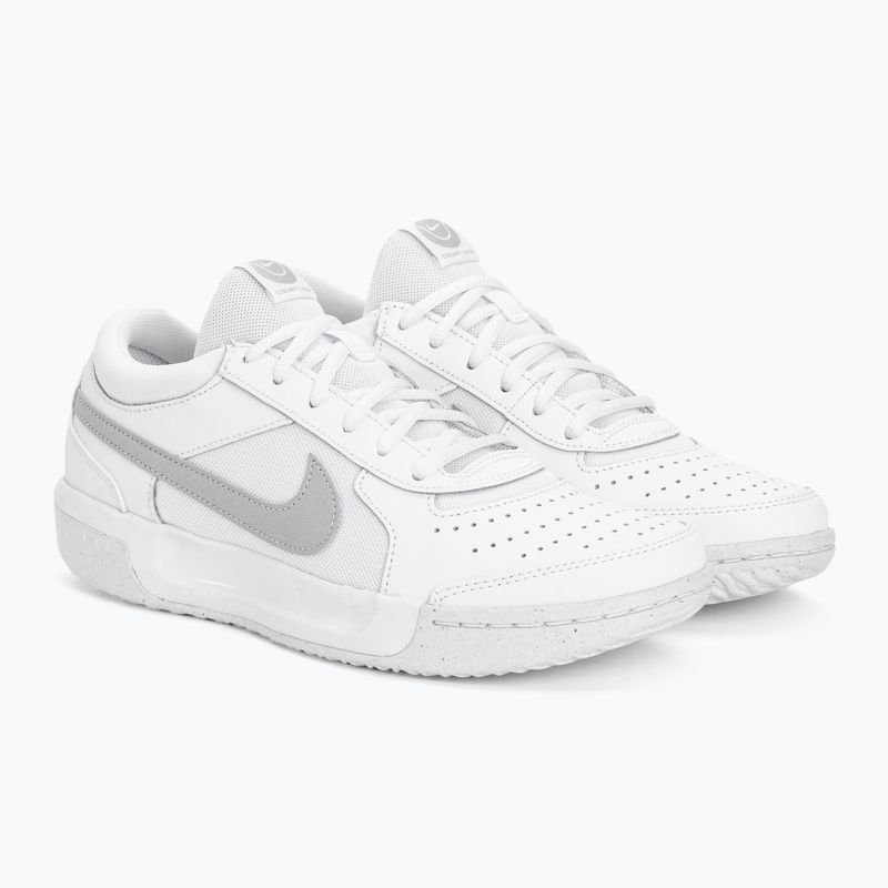 Buty do tenisa damskie Nike Air Zoom Court Lite 3 white/metallic silver 4