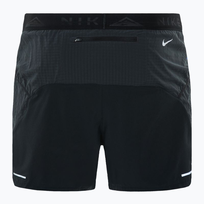 Spodenki do biegania męskie Nike Trial Second Sunrise Dri-Fit black/dark smoke grey/white 2