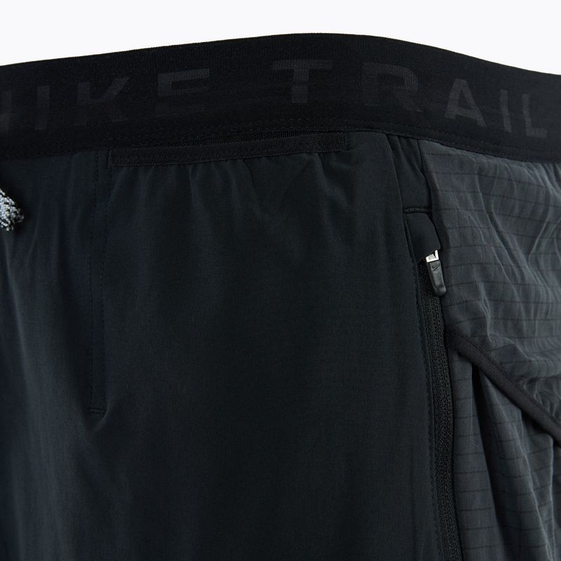 Spodenki do biegania męskie Nike Trial Second Sunrise Dri-Fit black/dark smoke grey/white 5