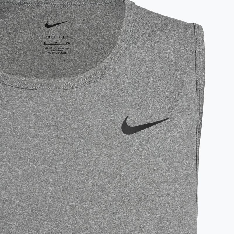 Tank top treningowy męski Nike Dri-Fit Hyverse smoke grey/heather/black 3