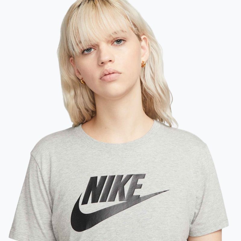 Koszulka damska Nike Sportswear Club Essentials Logo dark grey heather/black 4
