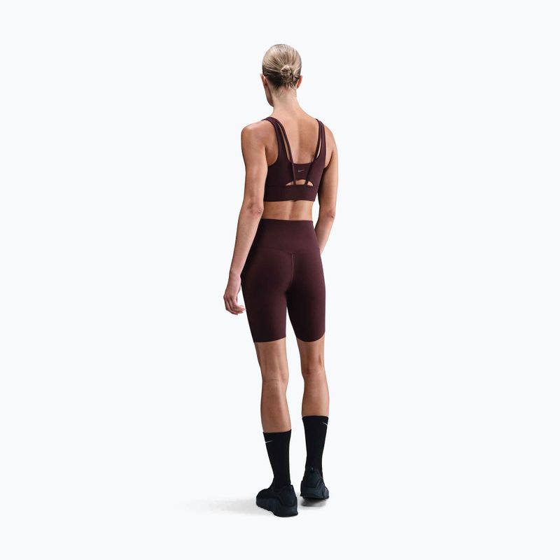 Biustonosz treningowy Nike Zenvy Medium-Support burgundy crush/sail 3