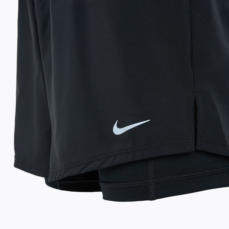 Spodenki do biegania damskie Nike One Dri-FIT 2IN1 black / reflective silver 3