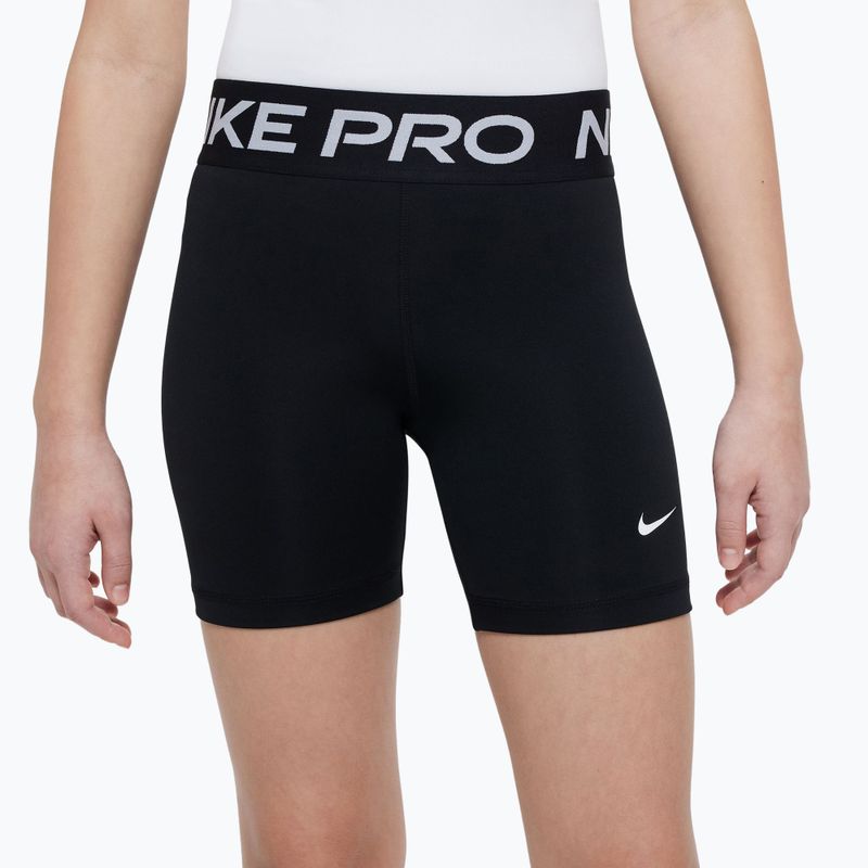 Spodenki dziecięce Nike Pro Dri-Fit 5" carbon black/white 3