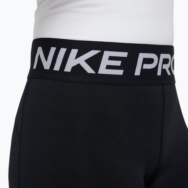 Spodenki dziecięce Nike Pro Dri-Fit 5" carbon black/white 5