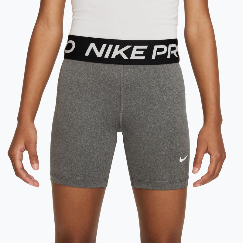 Spodenki dziecięce Nike Pro Dri-Fit 5" carbon heather/white 3