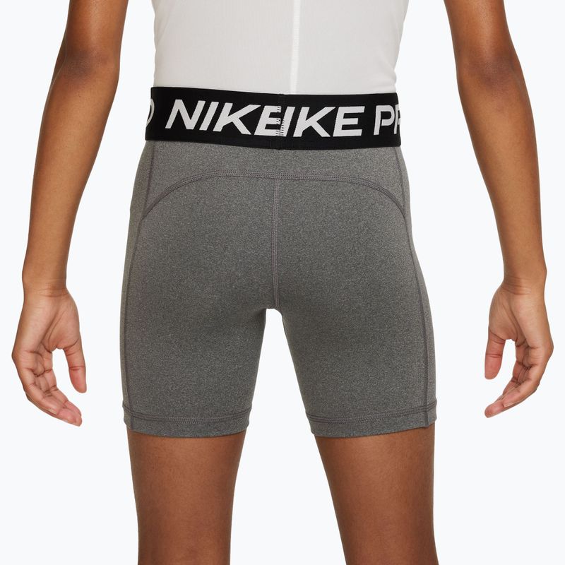 Spodenki dziecięce Nike Pro Dri-Fit 5" carbon heather/white 4