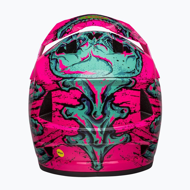 Kask rowerowy Bell Sanction 2 DLX Mips bonehead gloss pink/turquoise 3