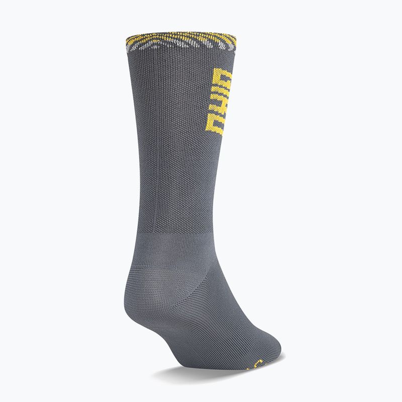 Skarpety Giro Comp Racer High Rise dark shark/spectra yellow 2